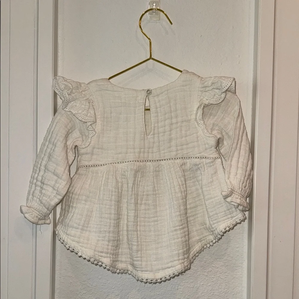 White Kids Jamie Kay Top with Lace Details - Picture 4 of 4